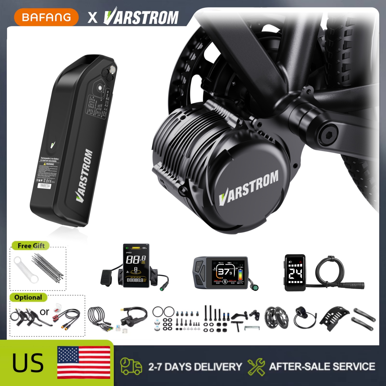 Tongsheng TSDZ2B 500W TSDZ8 75 - Side Hung Mid Drive Motor Kit ulasan dan harga